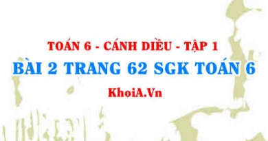 Bài 2 trang 62 SGK Toán 6 tập 1 Cánh Diều